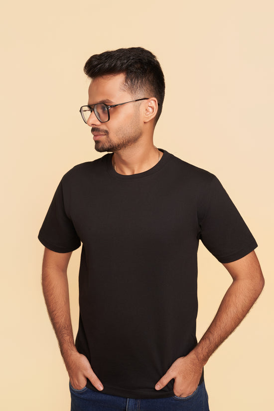 Black Crew Neck T-shirt