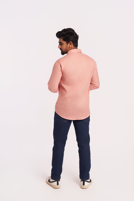 Dusty Pink Cotton Linen Shirt