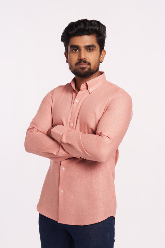 Dusty Pink Cotton Linen Shirt