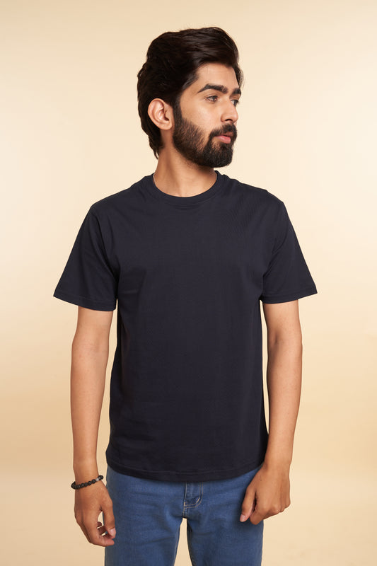 Navy Blue Crew Neck T-Shirt