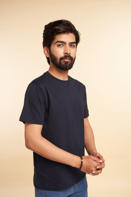 Navy Blue Crew Neck T-Shirt