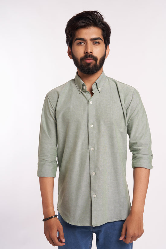 Olive Green Oxford Shirt