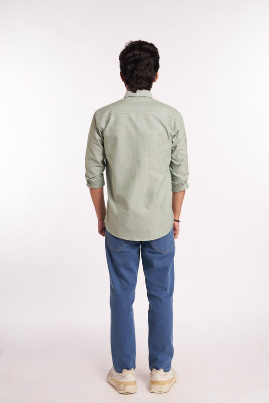 Olive Green Oxford Shirt