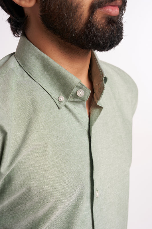 Olive Green Oxford Shirt