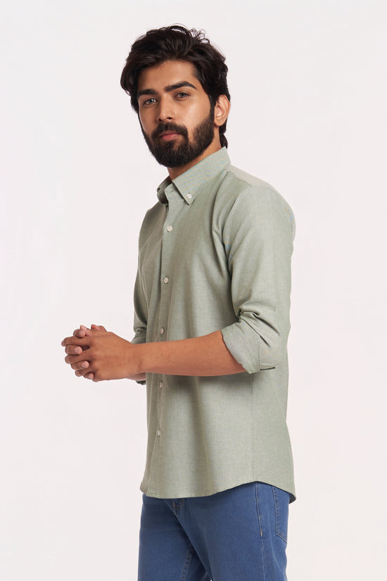 Olive Green Oxford Shirt