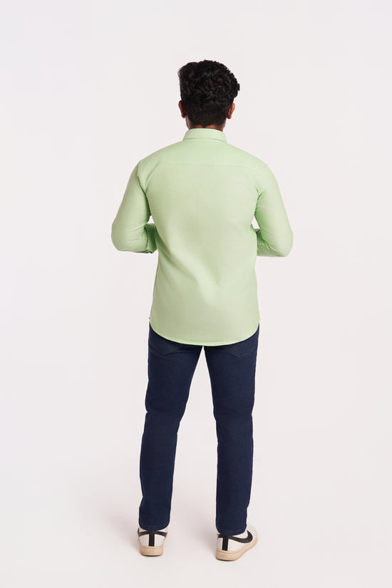 Parrot Green Oxford Shirt