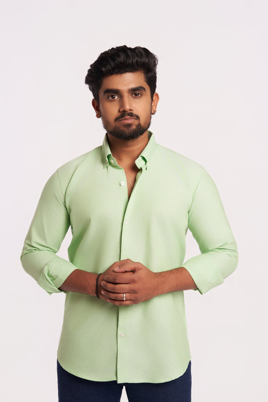 Parrot Green Oxford Shirt