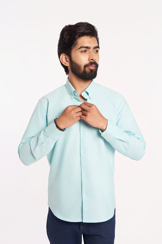 Sea Blue Oxford Shirt