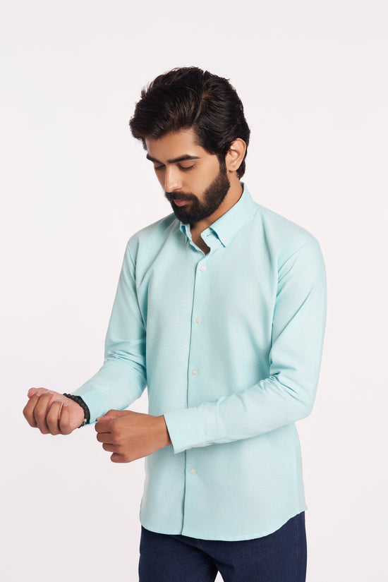 Sea Blue Oxford Shirt