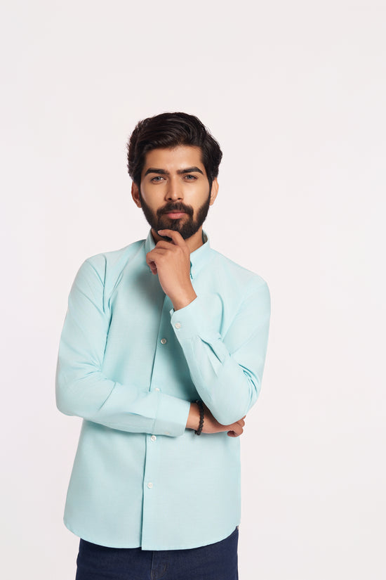 Sea Blue Oxford Shirt