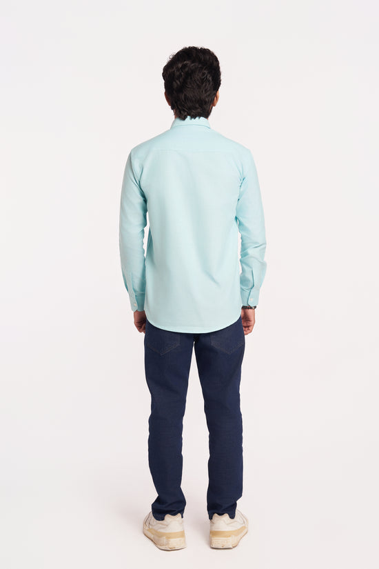 Sea Blue Oxford Shirt