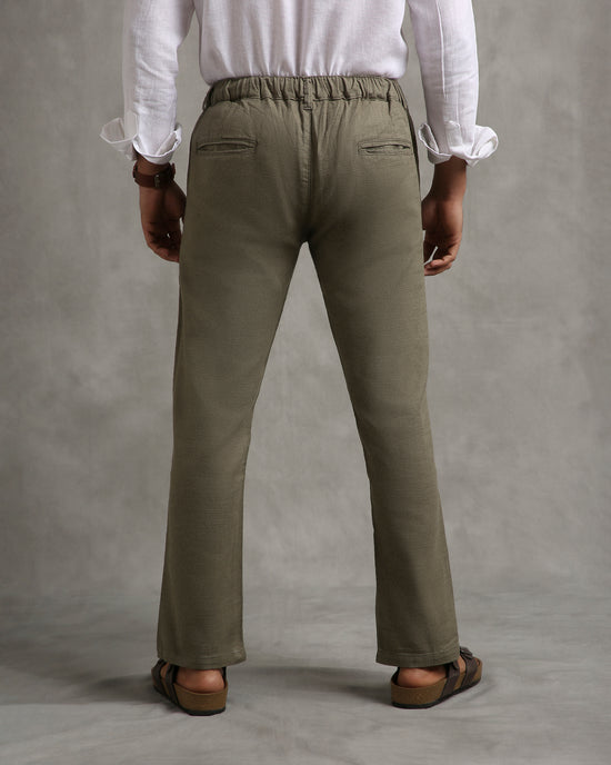 Olive Linen Pants
