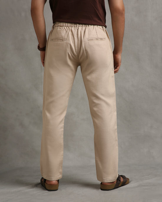 Beige Linen Pants