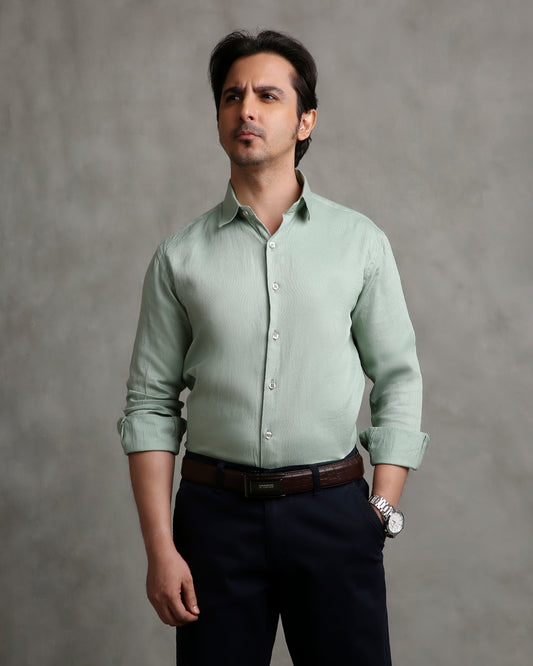 Green Dobby Shirt