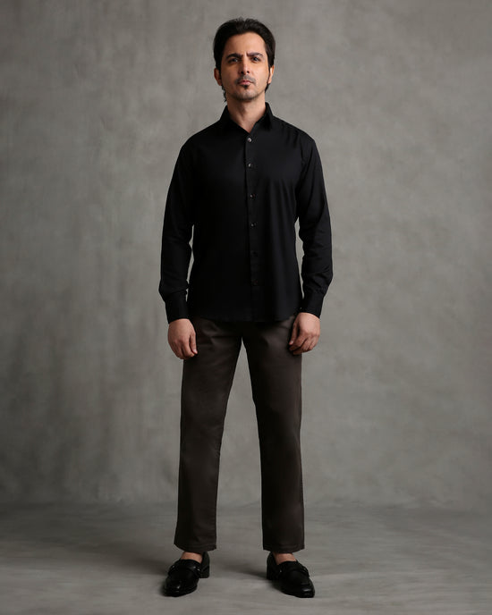Black Twill Shirt