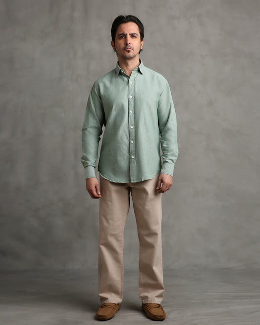 Olive Oxford Shirt