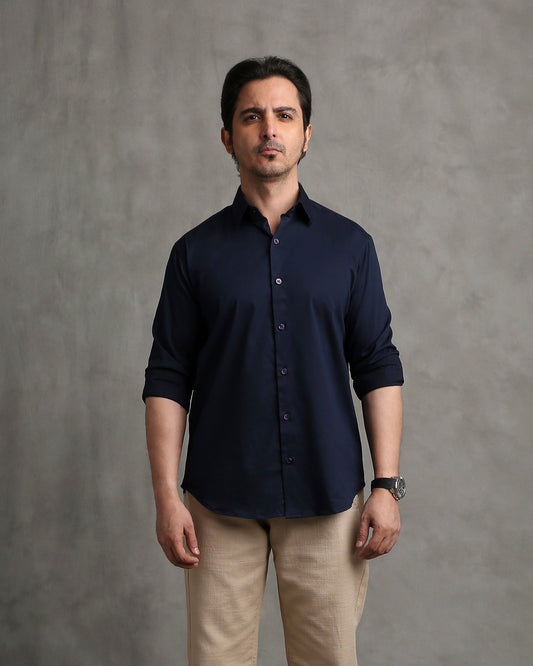 Navy Twill Shirt