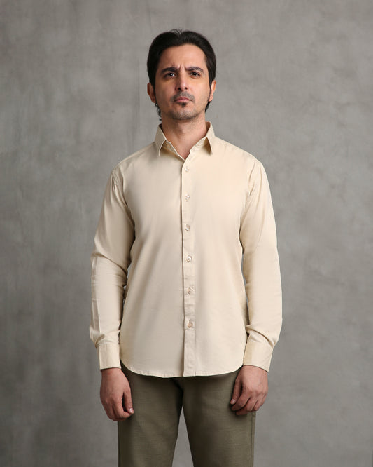 Beige Twill Shirt