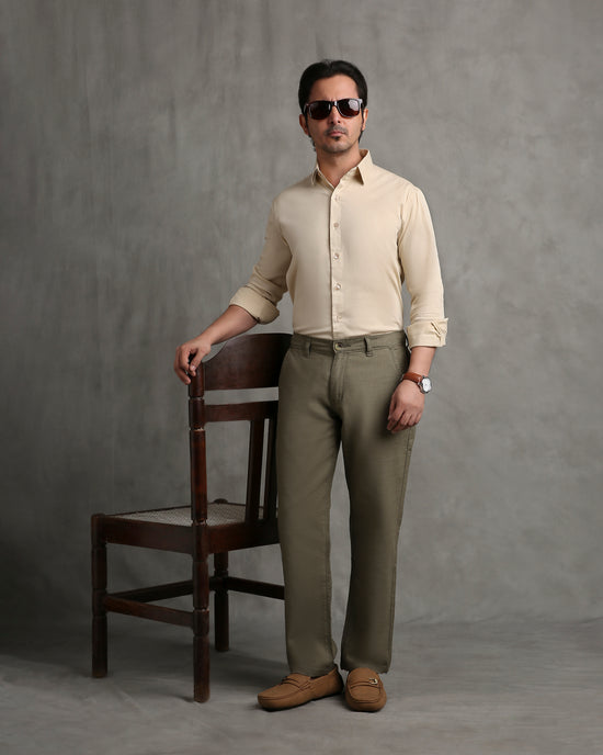 Beige Twill Shirt