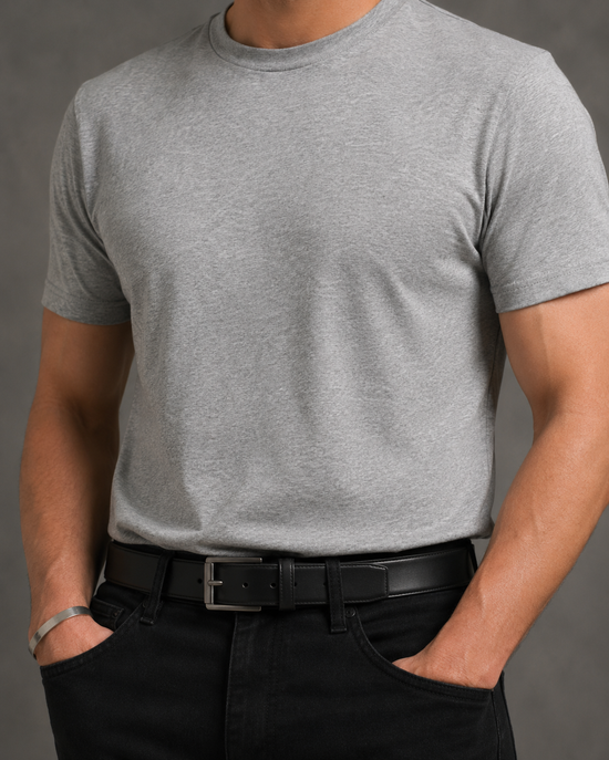 Grey Melange Crewneck
