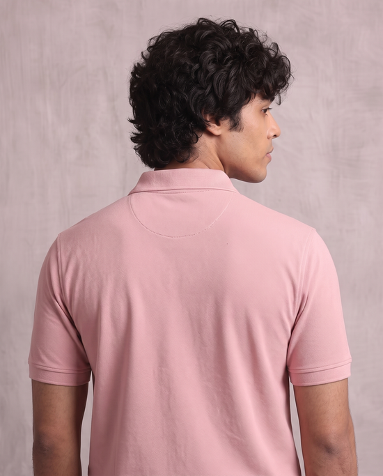 Blush Pique Polo