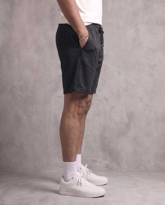 Black Relaxed Fit Shorts
