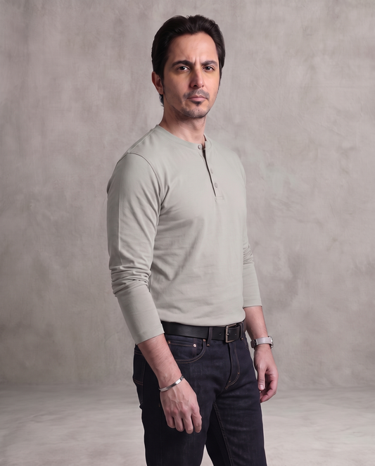 Stone Full Sleeve Henley