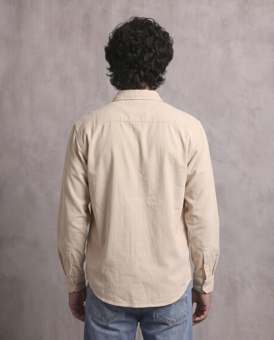 Beige Corduroy Shirt