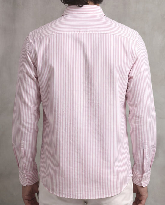 Pink Thin Stripe Oxford Shirt