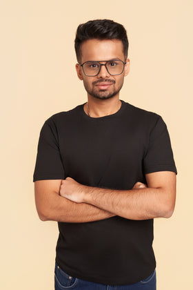 Black Crew Neck T-shirt