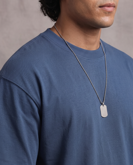 Denim Blue Oversized T-Shirt
