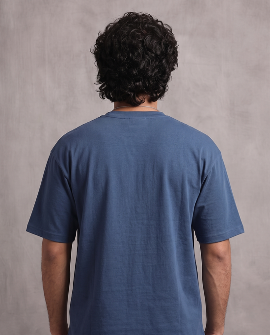 Denim Blue Oversized T-Shirt