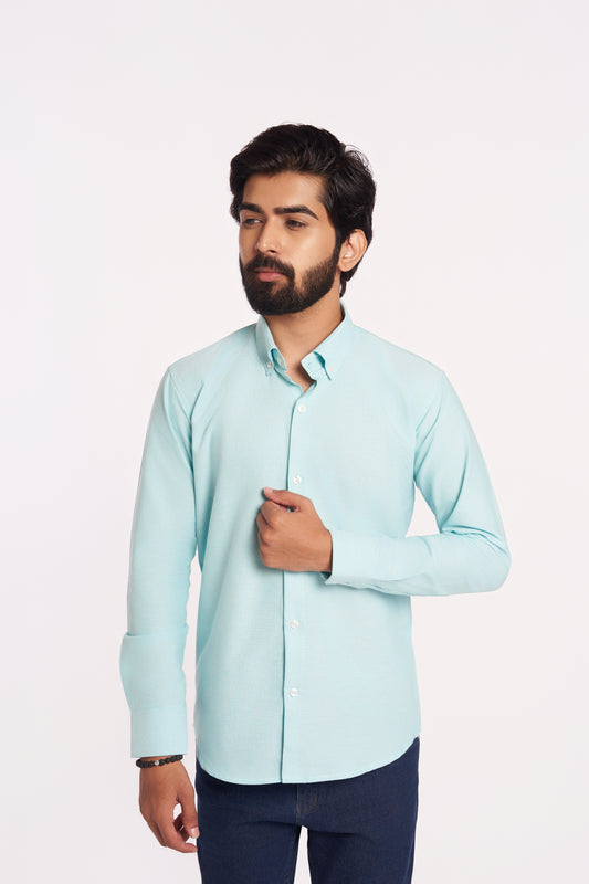 Sea Blue Oxford Shirt