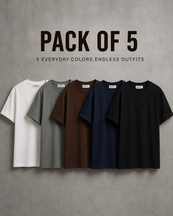 Pack of 5 Crew Neck