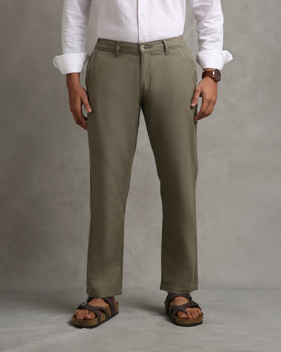 Olive Linen Pants