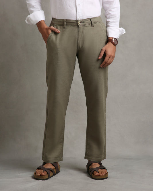 Olive Linen Pants