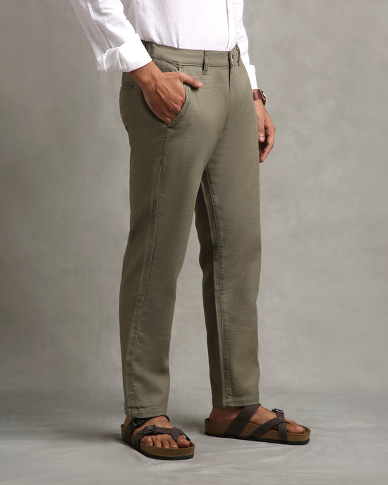 Olive Linen Pants