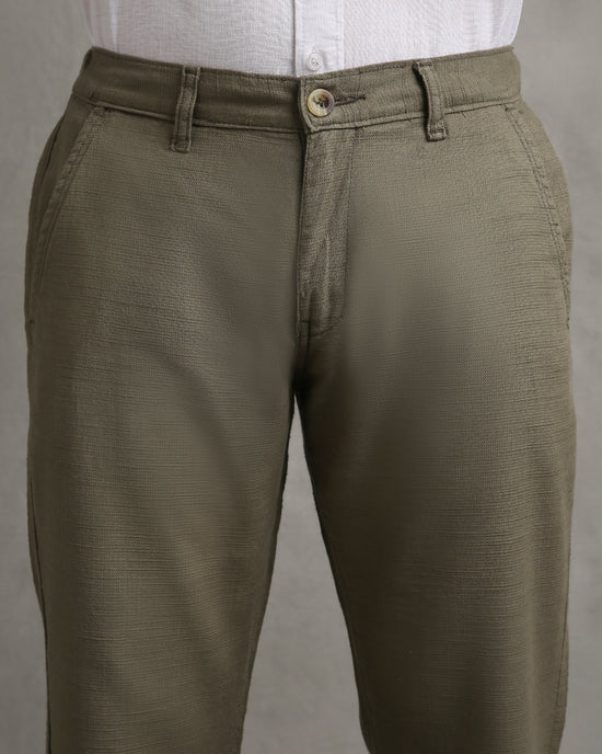 Olive Linen Pants