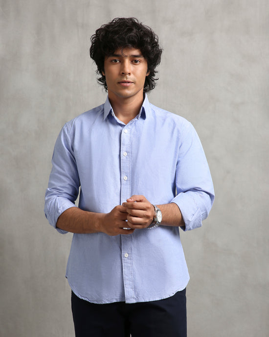 Powder Blue Oxford Shirt