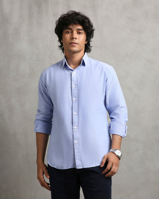 Powder Blue Oxford Shirt