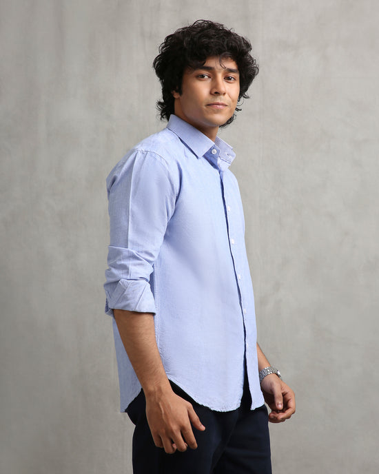 Powder Blue Oxford Shirt