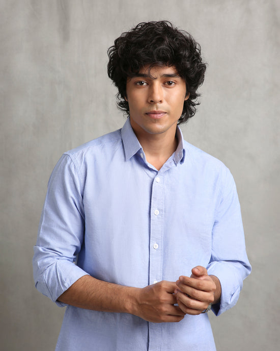 Powder Blue Oxford Shirt