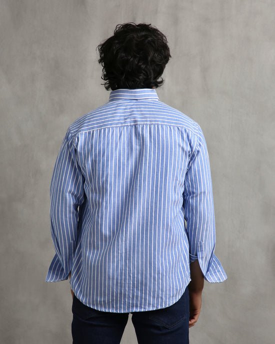 Blue Oxford Stripe Shirt