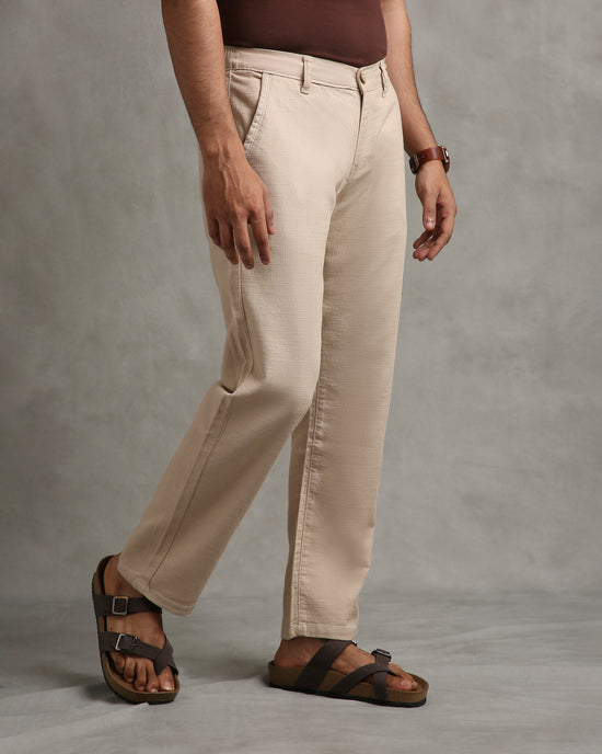 Beige Linen Pants