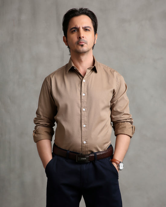Brown Twill Shirt