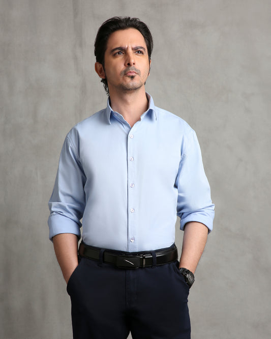 Sky Blue Twill Shirt