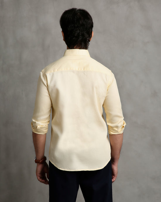 Yellow Dobby Shirt