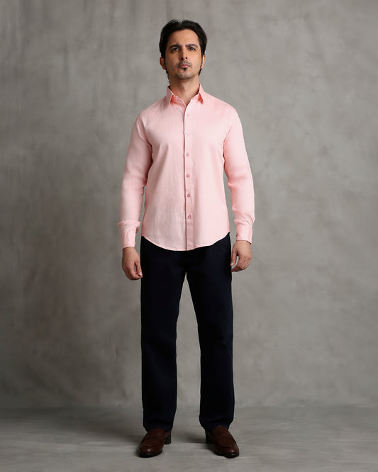 Pink Dobby Shirt
