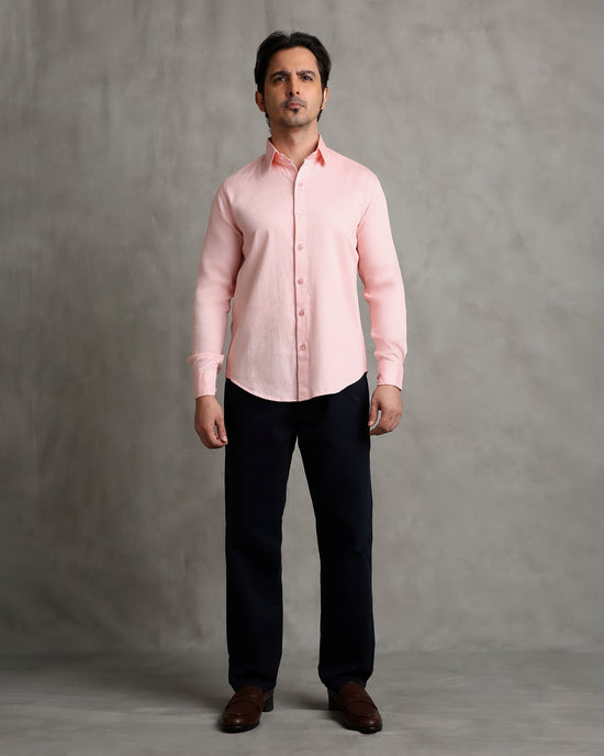 Pink Dobby Shirt