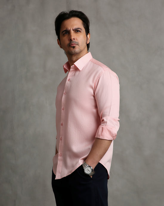 Pink Dobby Shirt